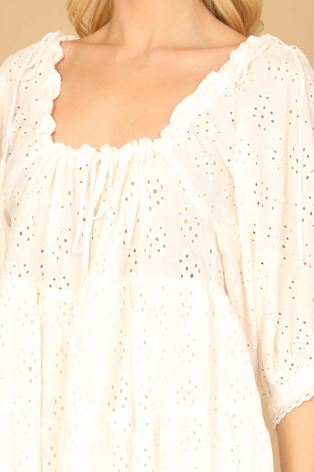 Ivory Eyelet Dress