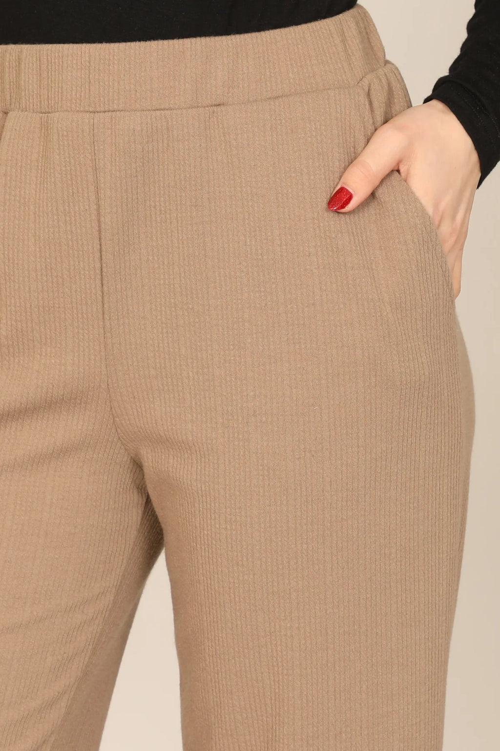 Mocha Ribbed Pants