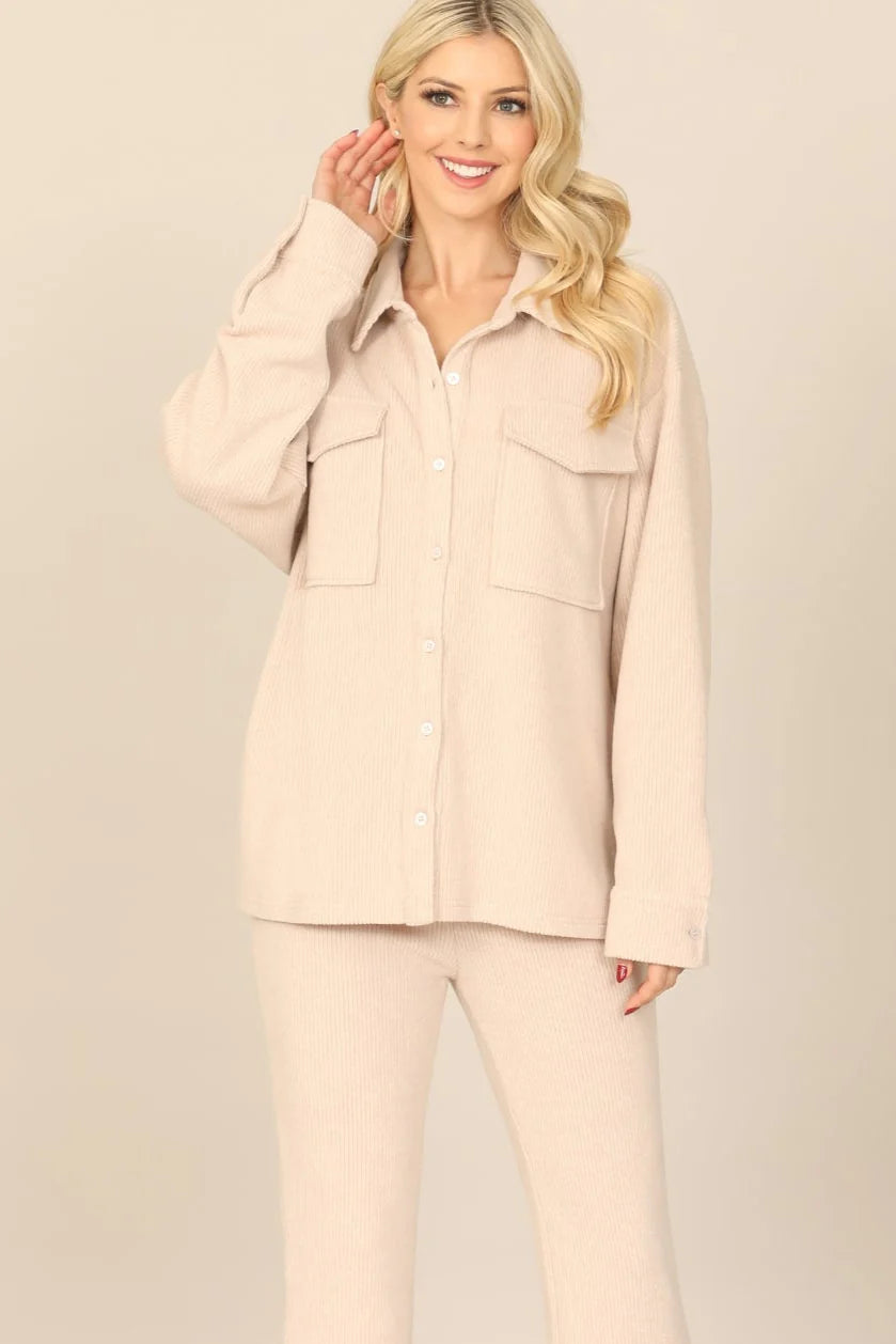 Jenni Ribbed Shacket