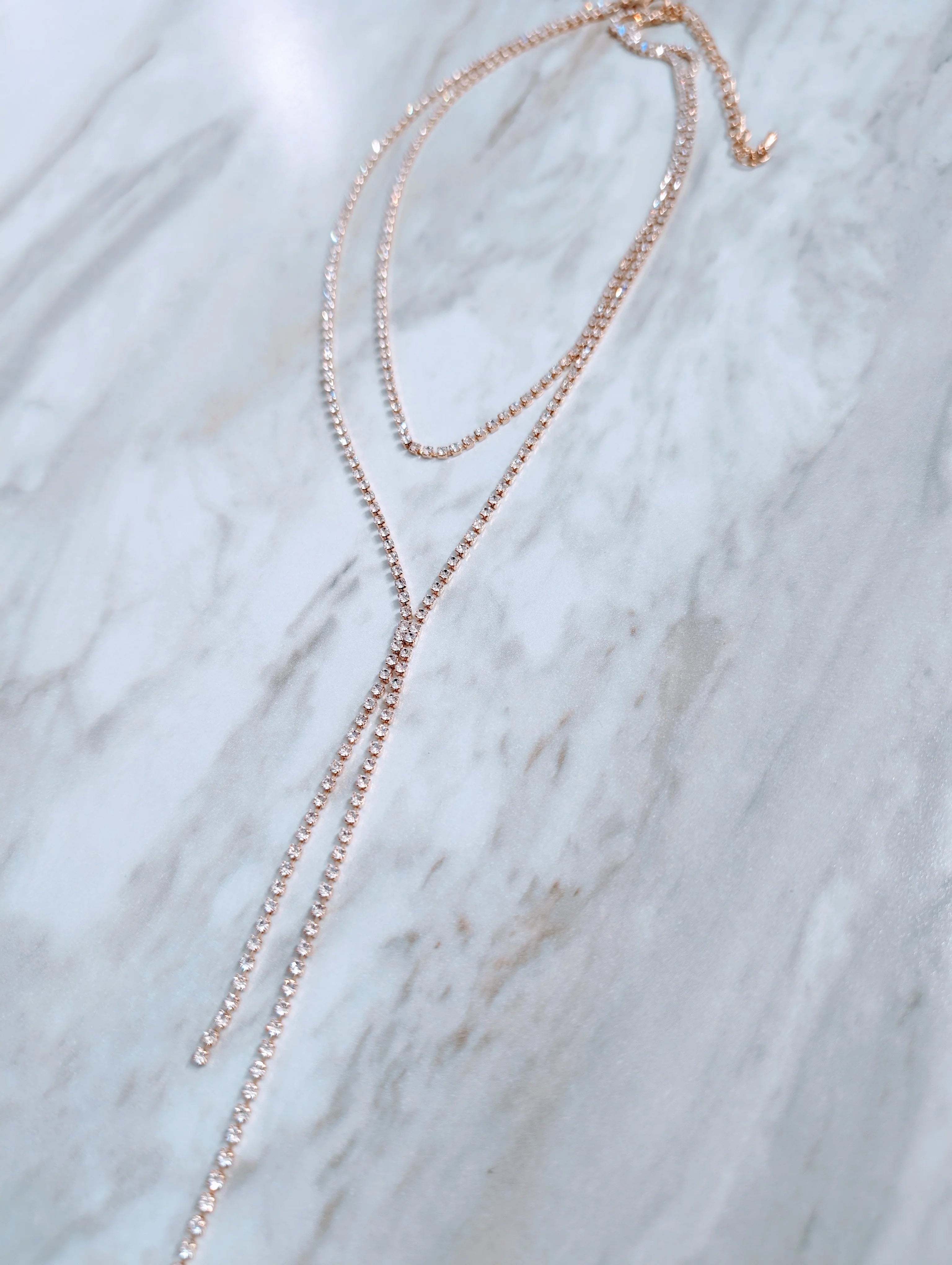 Layered Rhinestone Necklace