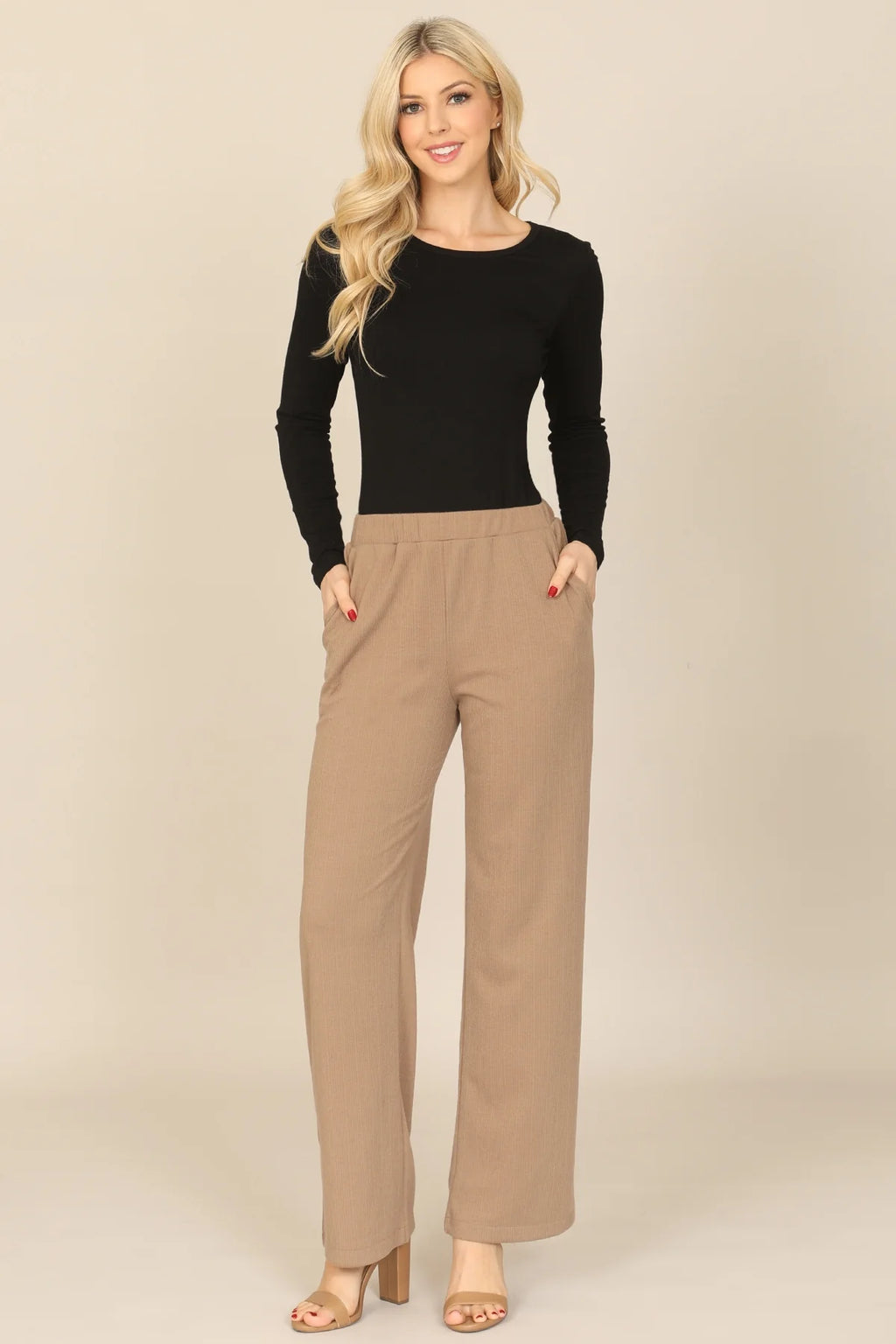 Mocha Ribbed Pants