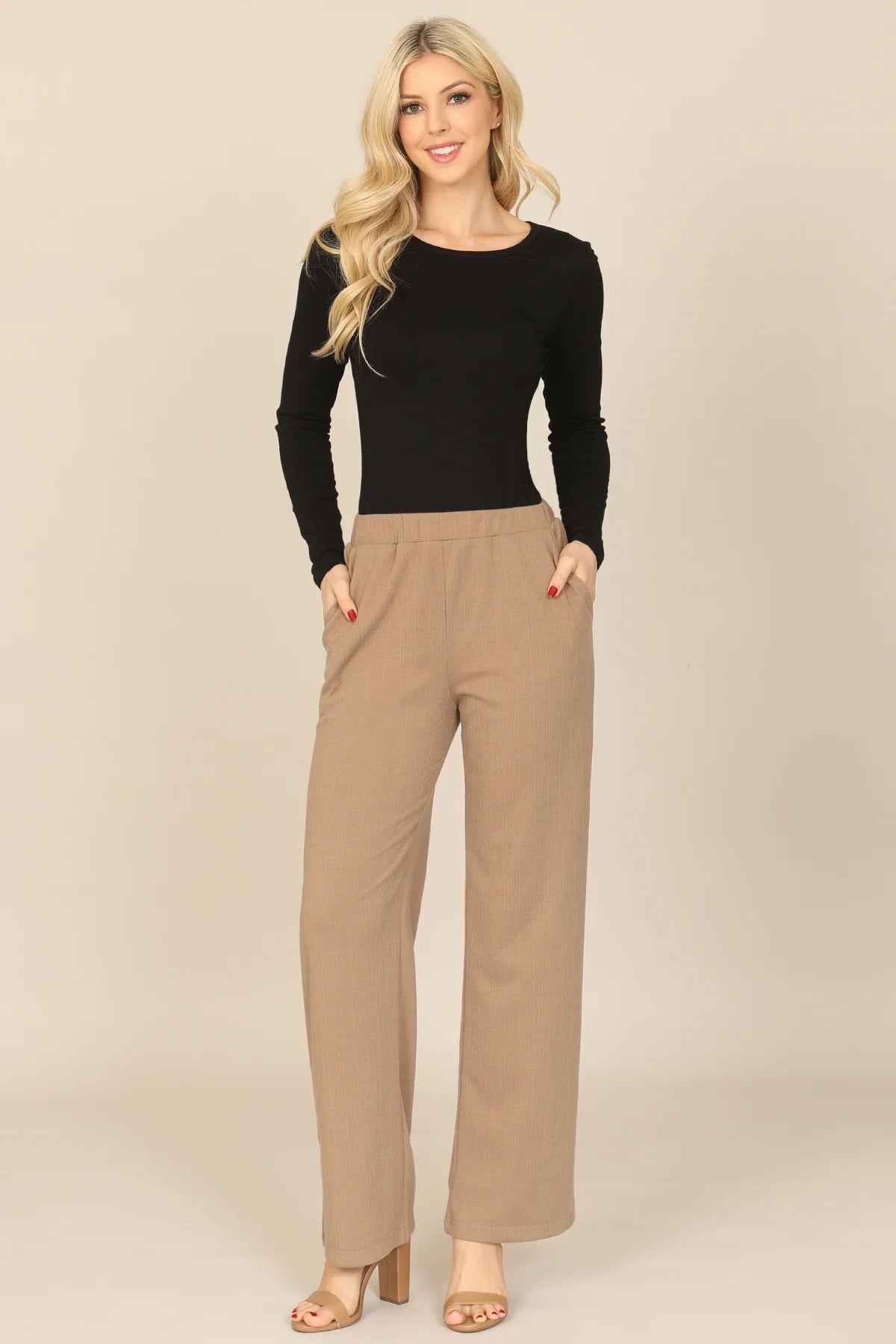 Mocha Ribbed Pants