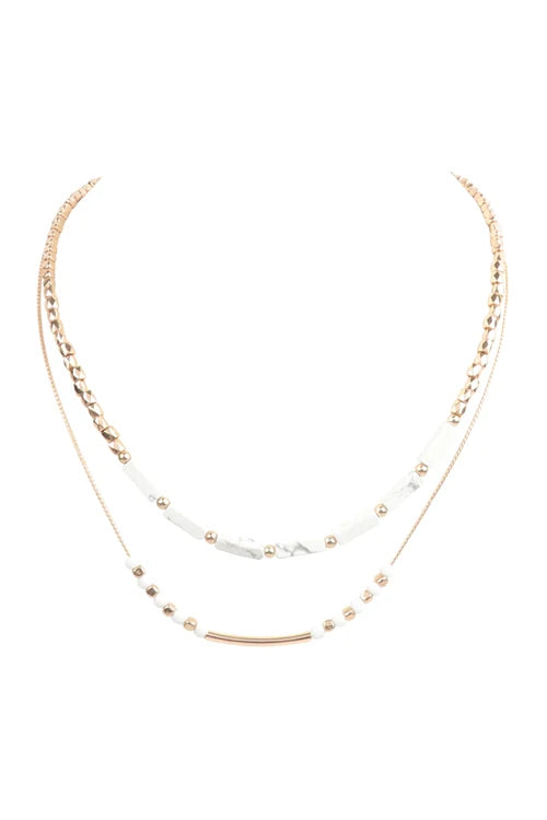 Marble Layered Necklace
