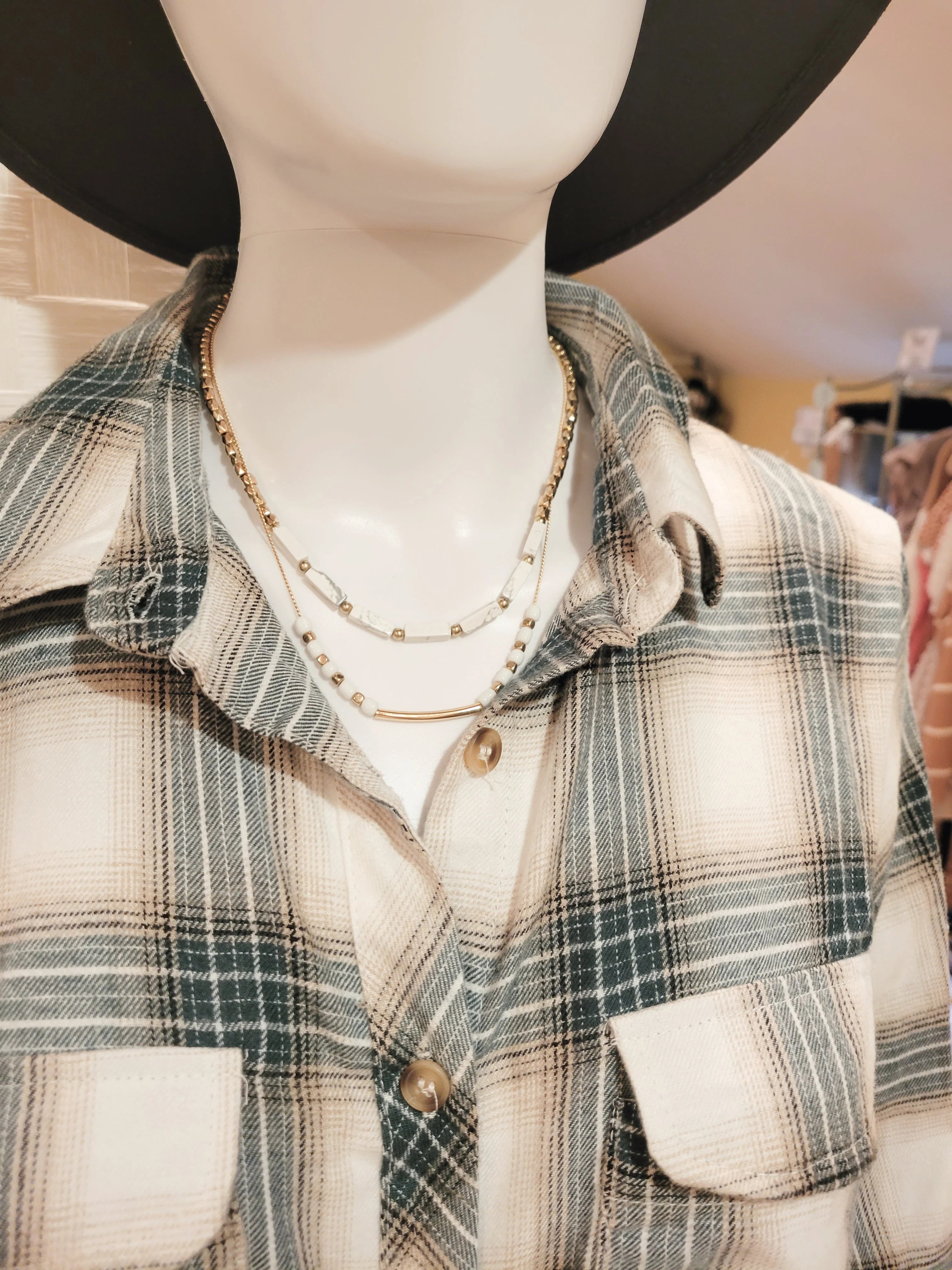 Marble Layered Necklace