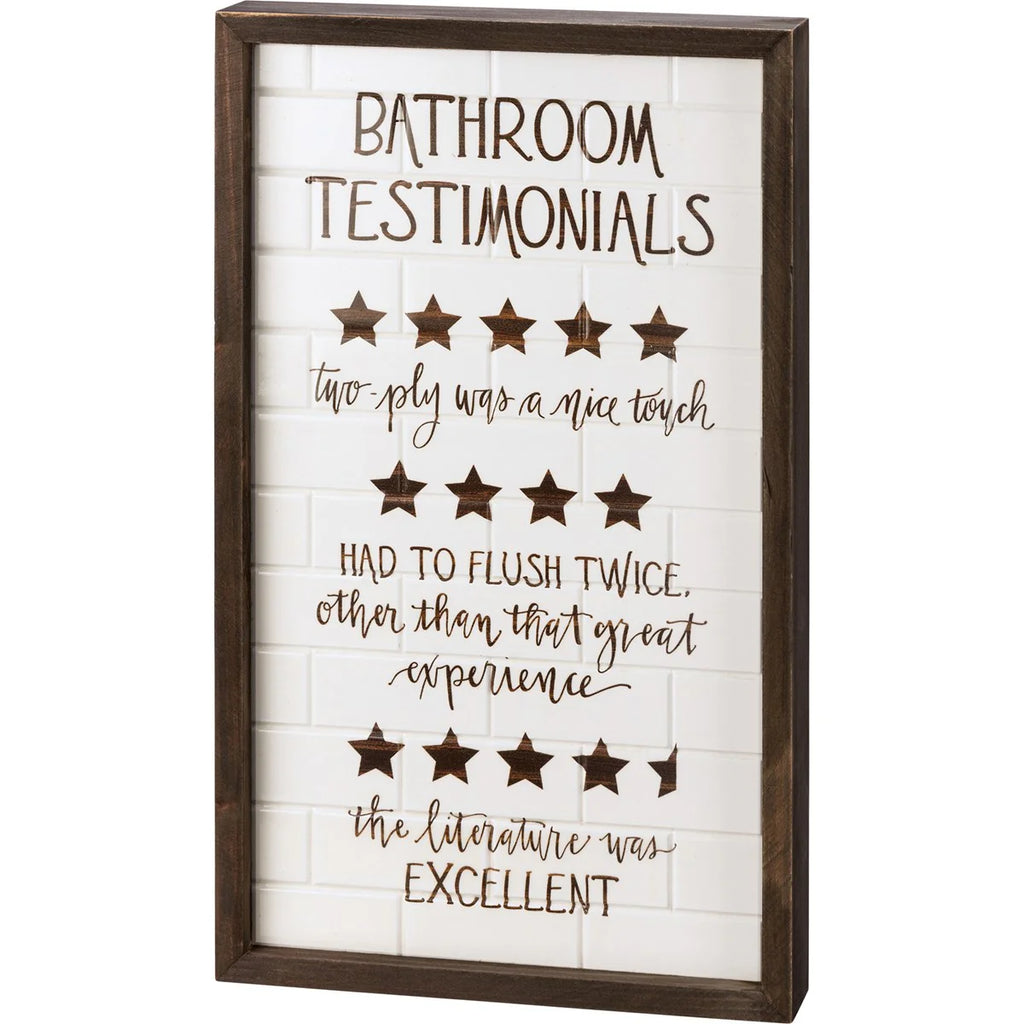 Bathroom Tile Sign