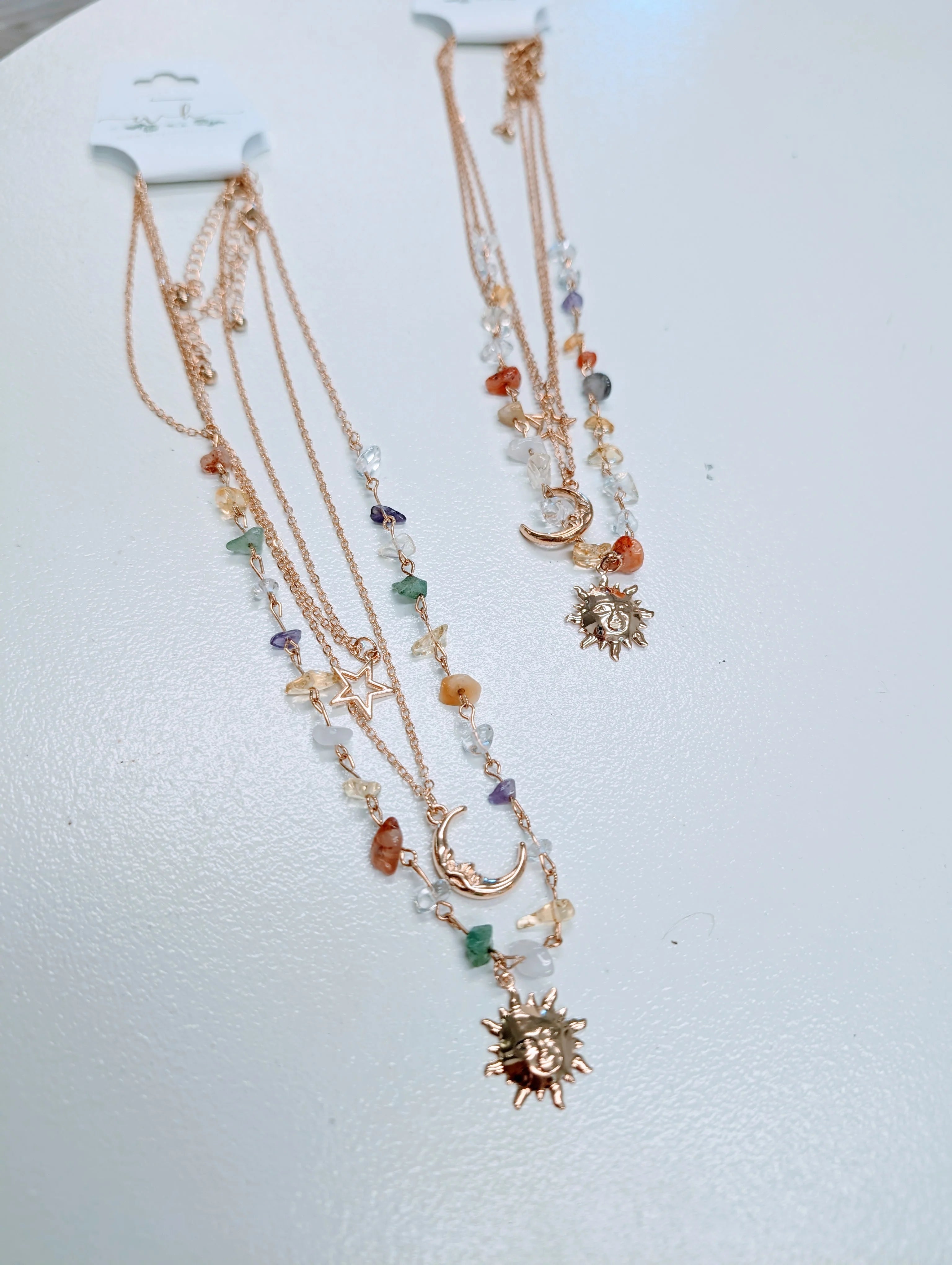 Celestial Stone Necklace 3pc