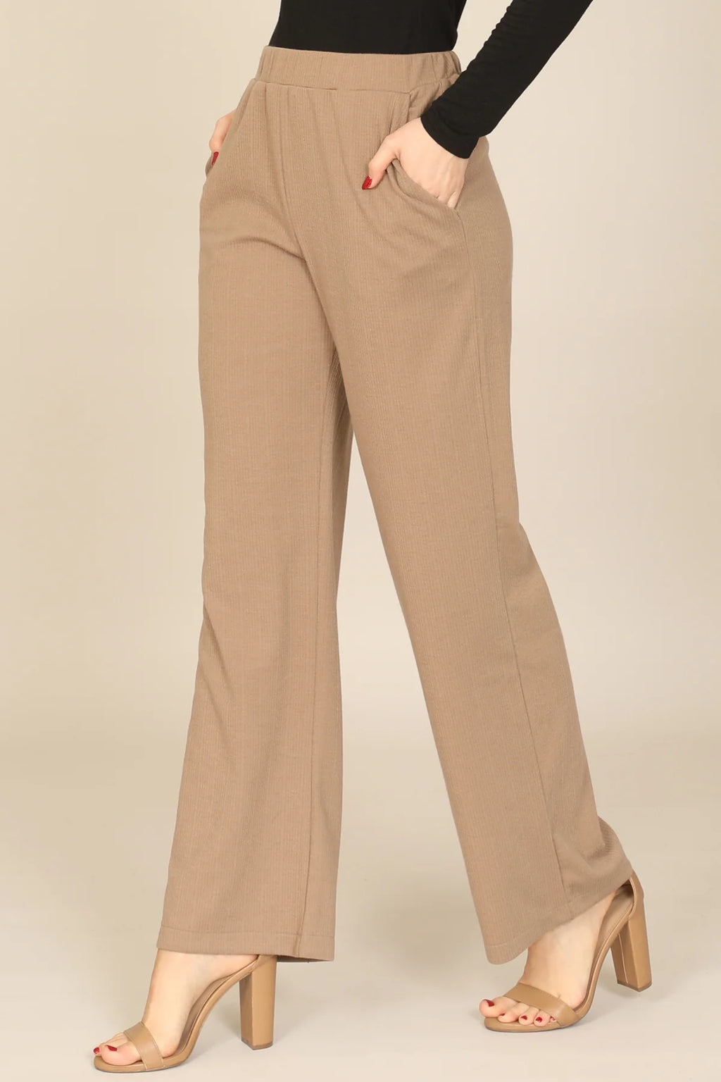 Mocha Ribbed Pants