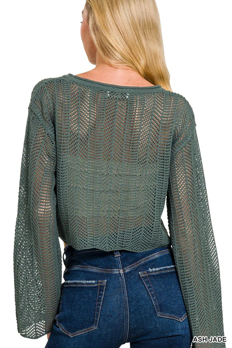 Jade Knitted Crop