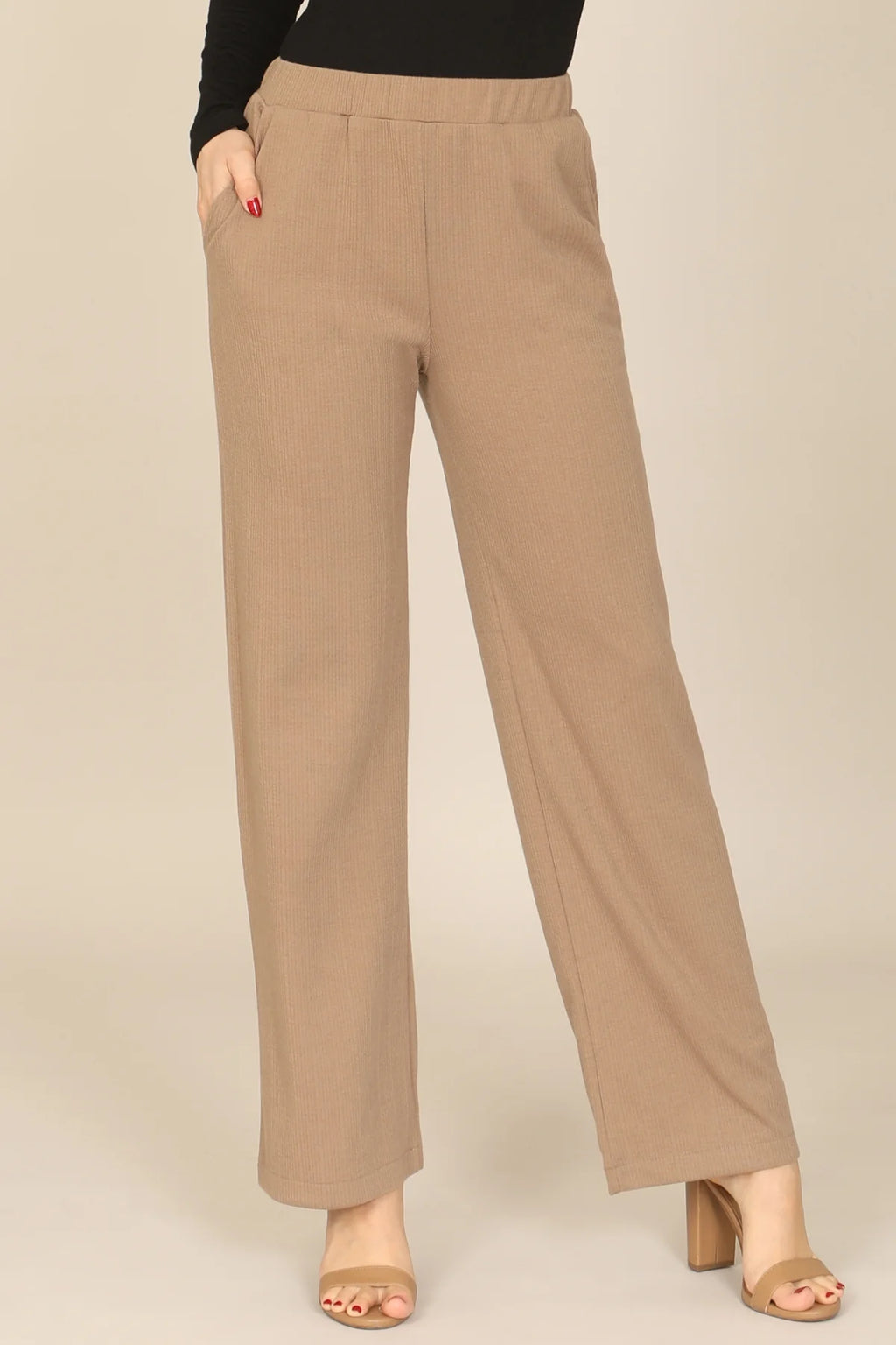 Mocha Ribbed Pants