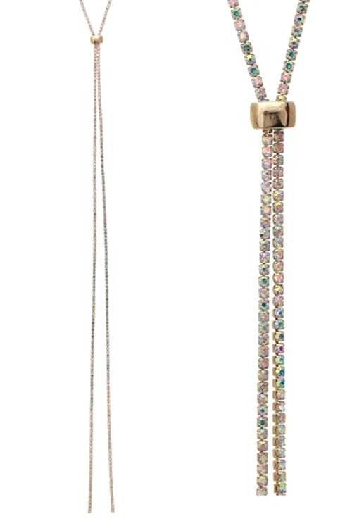 Sparkling Slider Necklace