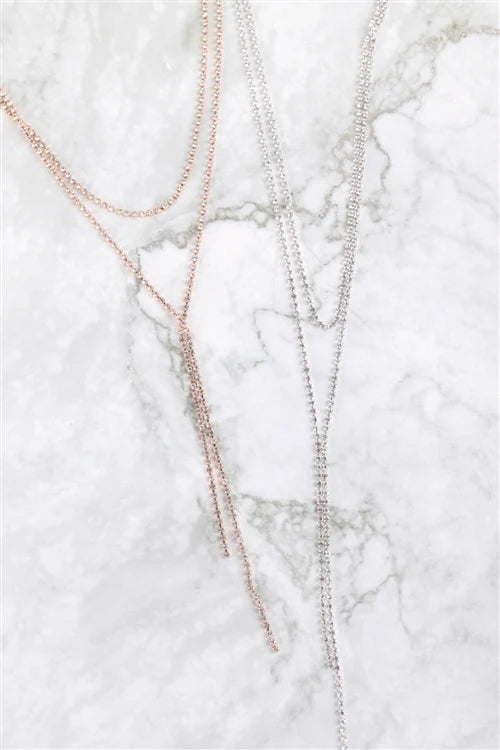 Layered Rhinestone Necklace