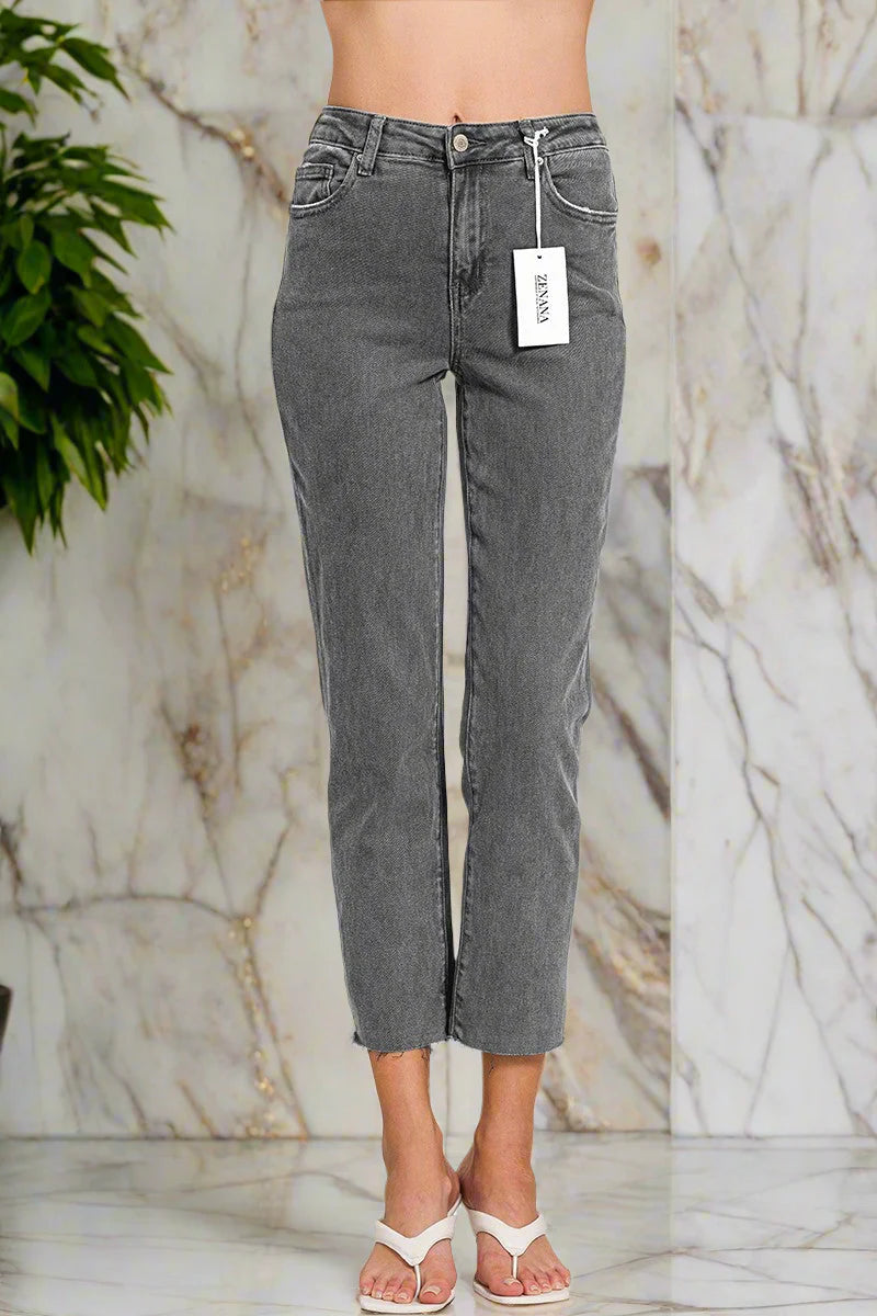 Acid Washed Denim - Ash Grey