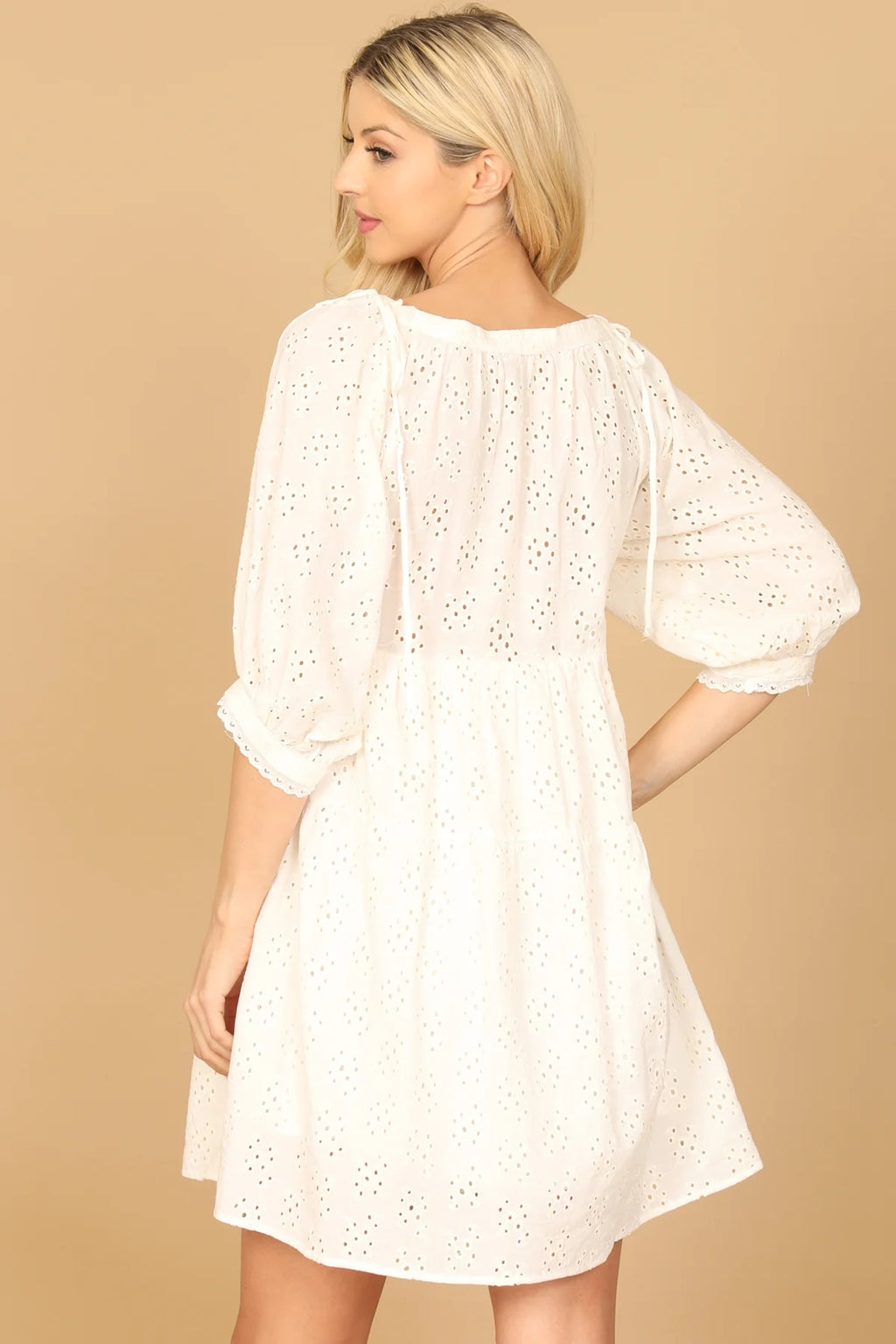 Ivory Eyelet Dress