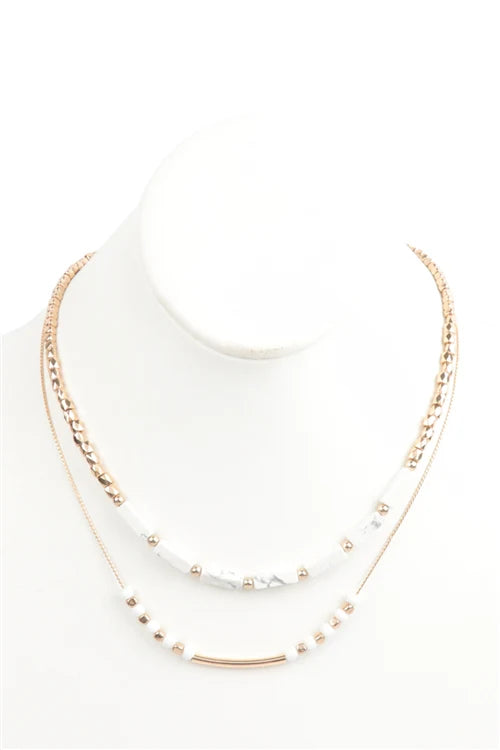 Marble Layered Necklace