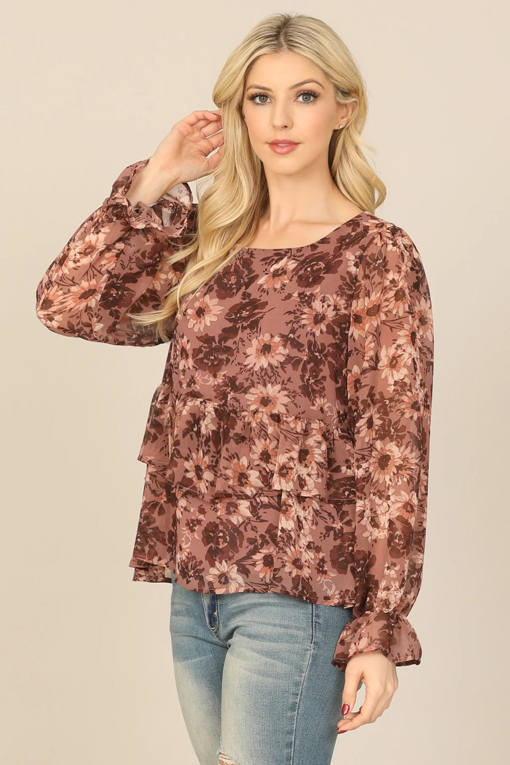 Floral Peplum Top