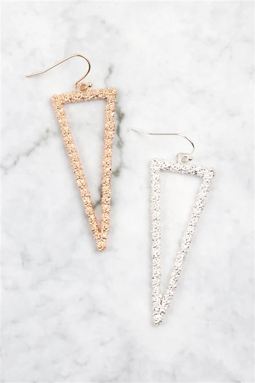 Textured Gold Earrings